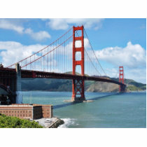 Golden Gate Bridge And Fort Point In San Francisco photo sculptures