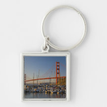 Golden Gate Bridge and San Francisco 2 Keychain