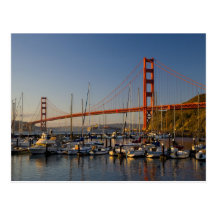Golden Gate Bridge and San Francisco 2 Post Card