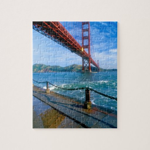 Golden Gate bridge and San Francisco Bay 2 Jigsaw Puzzle Zazzle