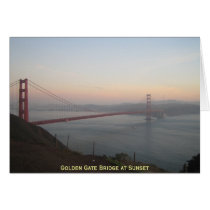 Golden Gate Bridge at Sunset cards by joshuareeves Golden Gate Bridge at Sunset cards