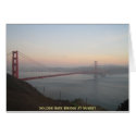 Golden Gate Bridge at Sunset cards