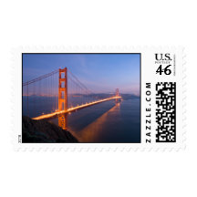 Golden Gate Bridge at Sunset postage (medium)
