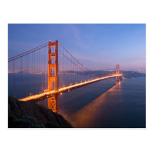 Golden Gate Bridge at Sunset postcard