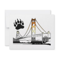 Golden Gate Bridge Bear Pride invitations by markthaler Golden Gate Bridge Bear Pride invitations
