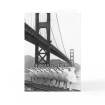 Golden Gate Bridge Dancers Greeting Cards