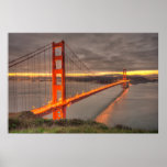 Golden Gate Bridge Erie Sunrise Posters