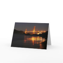 Golden Gate bridge from Barker Beach Greeting Card