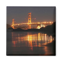 Golden Gate bridge from Barker Beach Fridge Magnet
