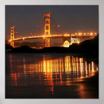 Golden Gate bridge from Barker Beach Posters