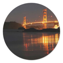 Golden Gate bridge from Barker Beach stickers