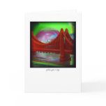 golden gate bridge - greeting card