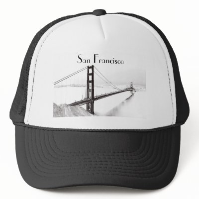 Golden Gate Bridge Hat, San Francisco by iwalkcreative