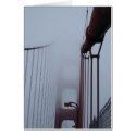 Golden Gate Bridge in fog cards
