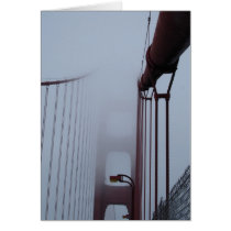 Golden Gate Bridge in fog cards by niffx Golden Gate Bridge in fog cards