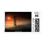 Golden Gate Bridge in Fog Postage