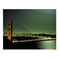 Golden Gate Bridge in Green postcards