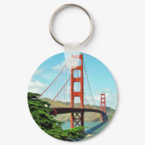 Golden Gate Bridge In San Francisco keychains