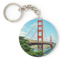 Golden Gate Bridge In San Francisco Keychains