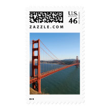 Golden Gate Bridge in San Francisco Postage Stamp
