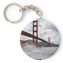 Golden Gate Bridge In San Francisco Seen From Fort Keychains