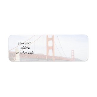 Golden Gate Bridge label