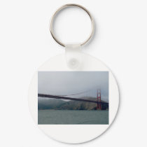 Golden Gate Bridge on a Foggy Day keychains