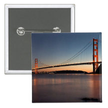 Golden Gate Bridge Pinback Buttons