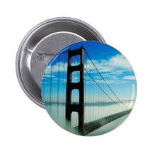 Golden Gate Bridge Pinback Buttons