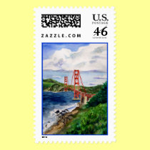 Golden Gate Bridge Postage Stamp stamps