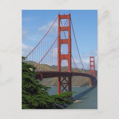 Golden Gate Bridge Post Card