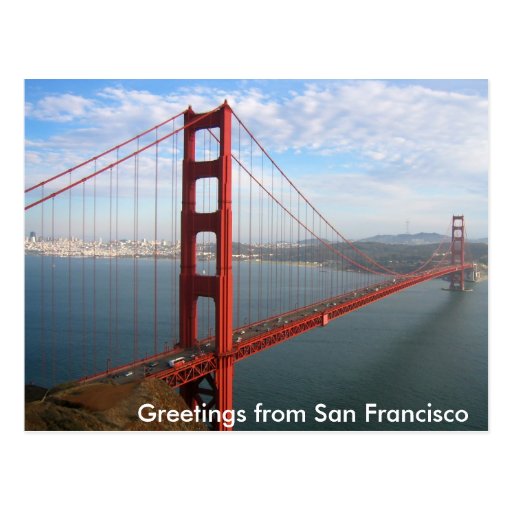 Golden Gate Bridge Postcard