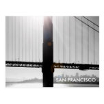 Golden Gate Bridge Postcard (Black & White)