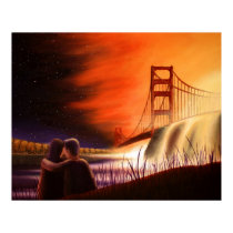 Golden Gate Bridge posters by Surrealism Golden Gate Bridge posters