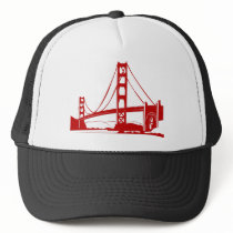 Golden Gate Bridge - San Francisco, CA Trucker Hats