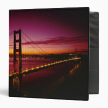 Golden Gate Bridge, San Francisco, California, 5 Binders