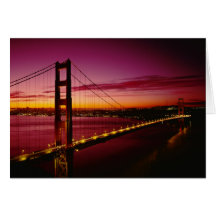 Golden Gate Bridge, San Francisco, California, 5 Card