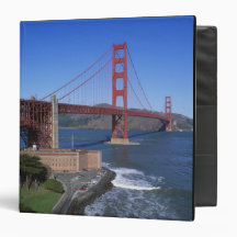 Golden Gate Bridge, San Francisco, California, 8 3 Ring Binder