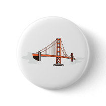 Golden Gate Bridge   San Francisco Destination Button