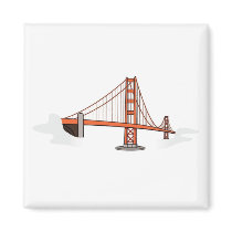 Golden Gate Bridge   San Francisco Destination Fridge Magnet