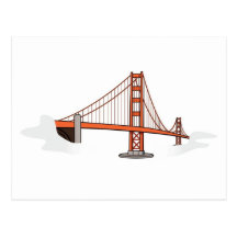 Golden Gate Bridge   San Francisco Destination Post Card