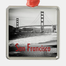 Golden Gate Bridge, San Francisco Christmas Tree Ornament