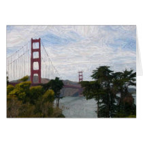 Golden Gate Bridge Sketch Version cards