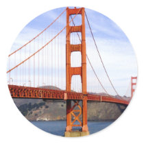 Golden Gate Bridge Round Sticker