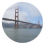 Golden Gate Bridge Round Stickers
