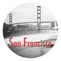 Golden Gate Bridge Round Sticker