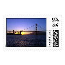 Golden Gate Bridge Sunset postage