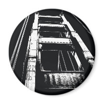 Golden Gate Bridge Tower(o) magnets by nicholasnelson Golden Gate Bridge Tower(o) magnets