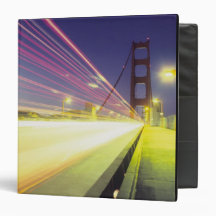 Golden Gate Bridge, traffic lights, San 3 Ring Binders