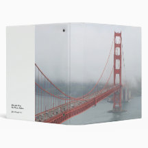 Golden Gate Bridge Vinyl Binders